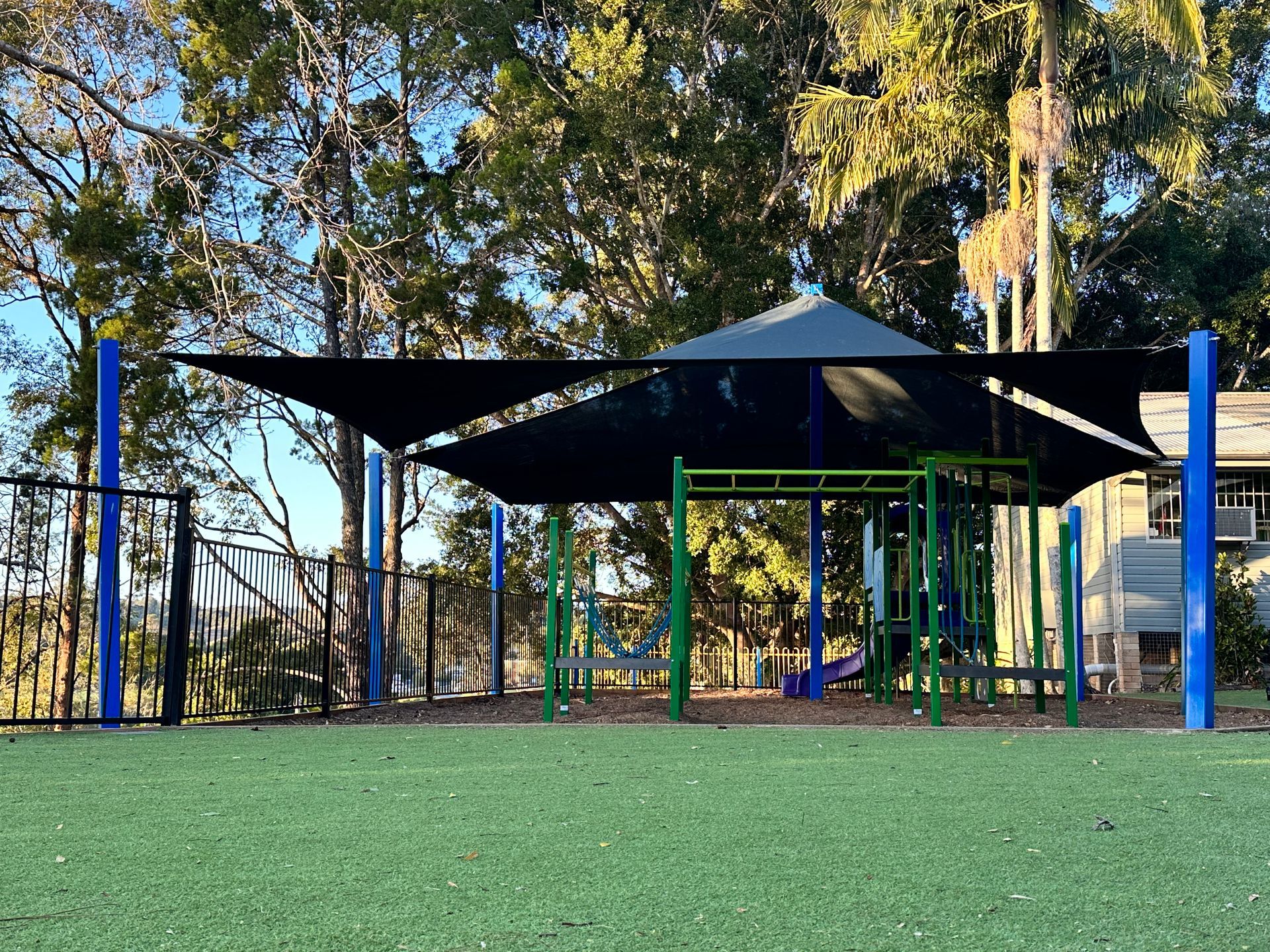 Custom SPF shade structure installed at a Murwillumbah property
